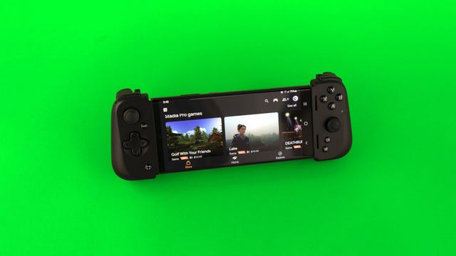 Google Stadia as of October 2021 running on a Galaxy  S22 Ultra with the Razer Kishi V2 controller attached