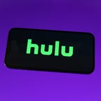 Hulu logo on a phone