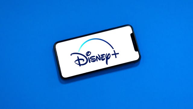 Disney Plus logo on a phone