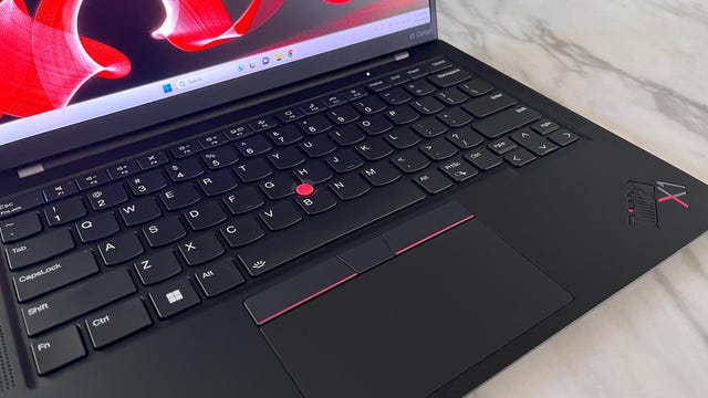 Lenovo ThinkPad X1 Carbon Gen 11 laptop has both pointing stick and touchpad
