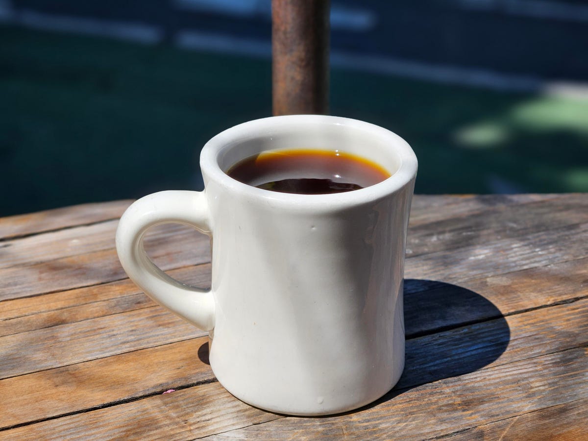 A photo of a cup of coffee