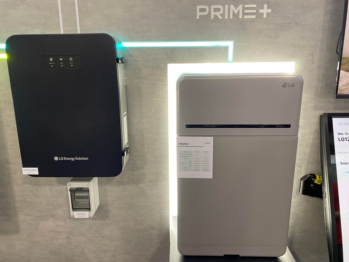 LGES Prime Plus configuration displayed on the show floor at RE+ 2023.