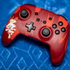The PowerA Enhanced Wireless Controller on a blue background