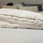 Cozy Earth Bamboo Comforter on white bed.