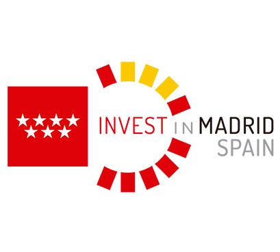 Invest in Madrid lettering logo