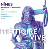 Invitation pour l’exposition « Mémoire vive. Olivier Laric » au musée de la Romanité à Nîmes