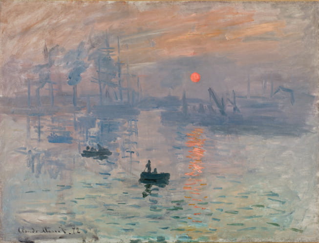 Claude Monet, Impression, soleil levant, 1872, huile sur toile, 50 × 65 cm Paris, musée Marmottan Monet © musée Marmottan Monet, Paris / Studio Baraja SLB