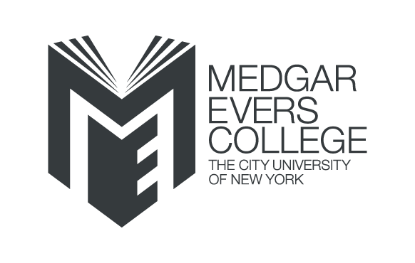 Medgar Evers College gray logo