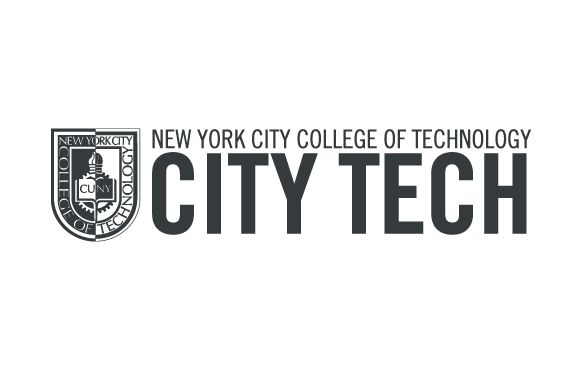 New York City College of Technology gray logo