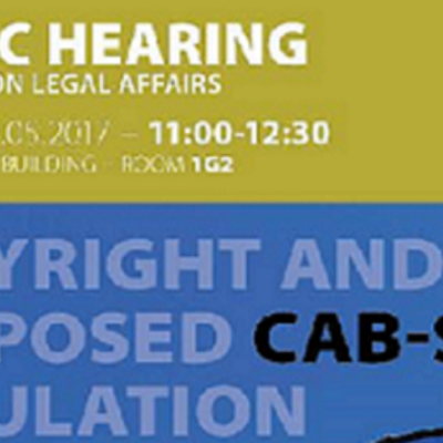JURI Committe hearing on Broadcasters’ Regulation