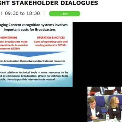 ACT took part in the 2nd Stakeholder Dialogue on the article 17 of the Copyright Directive