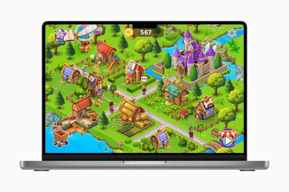 Kingdoms: Merge & Build trên MacBook Pro 14 inch.
