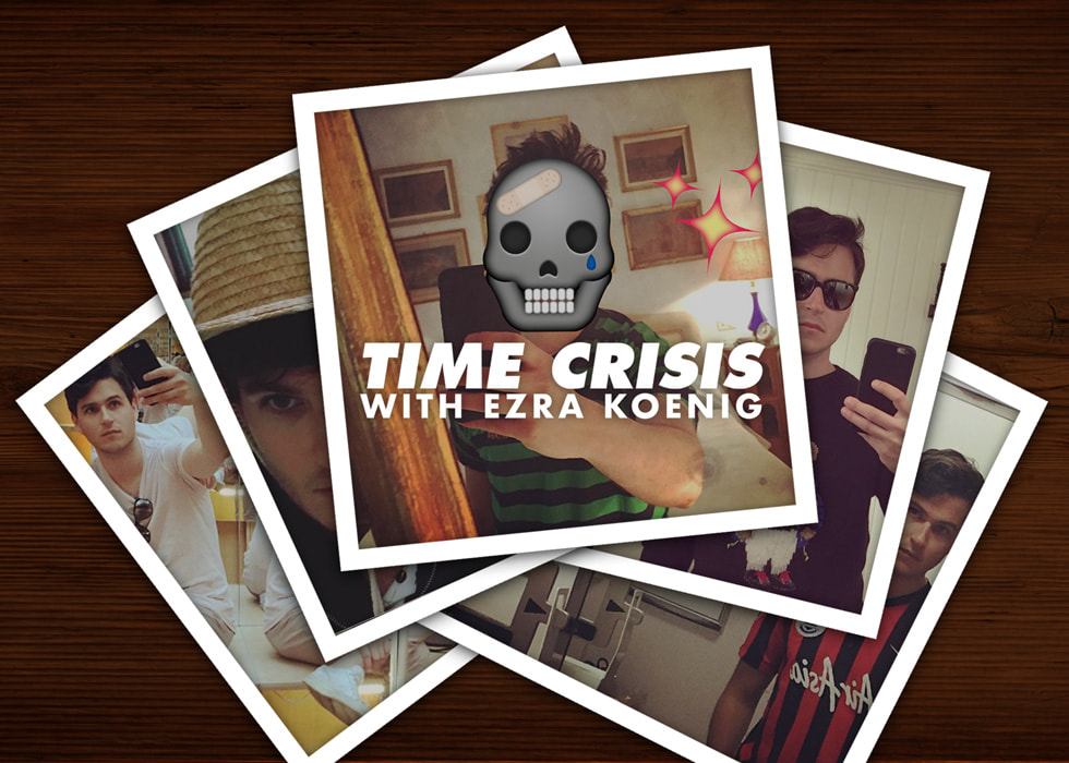 งานศิลป์สำหรับรายการ Time Crisis ของ Ezra Koenig ใน Apple Music 