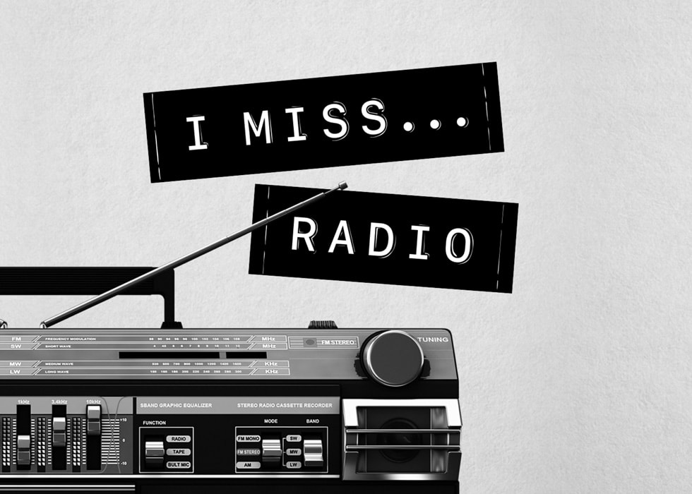 Artwork der Sendung I Miss... Radio in Apple Music. Das Bild zeigt den Moderator Jad Abumrad.