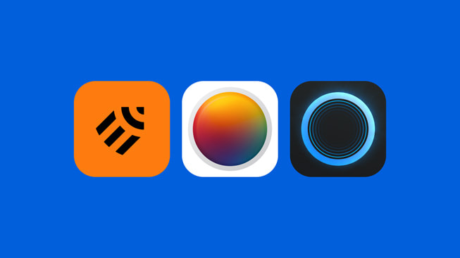 Logotipos de las apps Linearity Curve, Photomator y Portal.