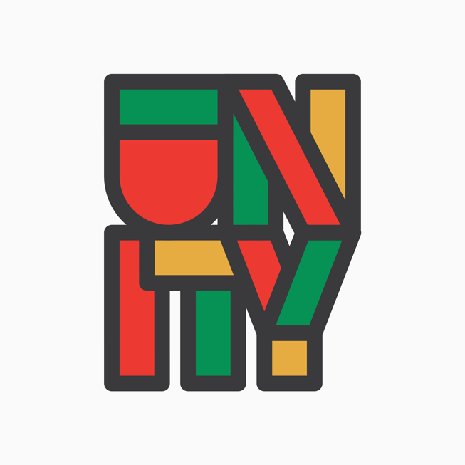Unity-logotypen visas.
