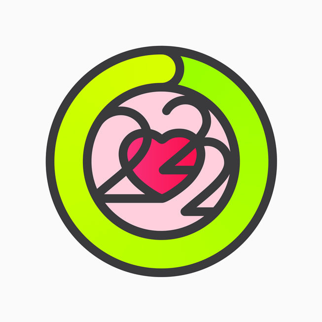 A 2022 sticker with a heart is shown as part of the Heart Month Activity Challenge.