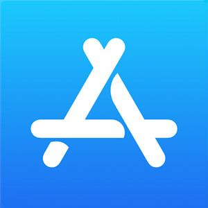 El logo de la app App Store.