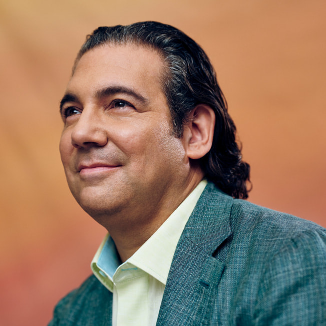 A close-up photo of Steven Wolfe Pereira, chairman and co-founder of Encantos.