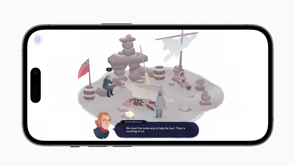 En stillbild från Inua – A Story in Ice and Time, en app som prisades i kategorin Cultural Impact.