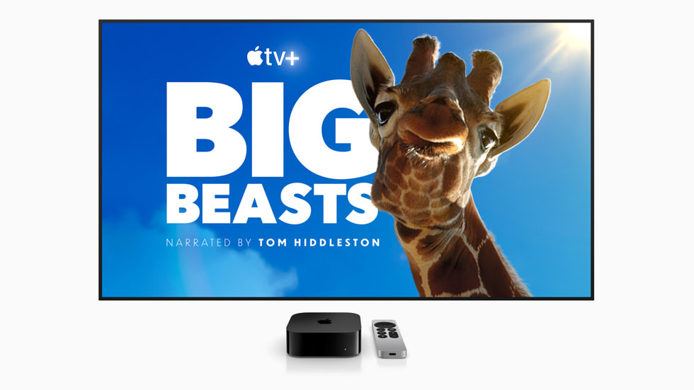The Apple Original docuseries Big Beasts is shown with Apple TV.