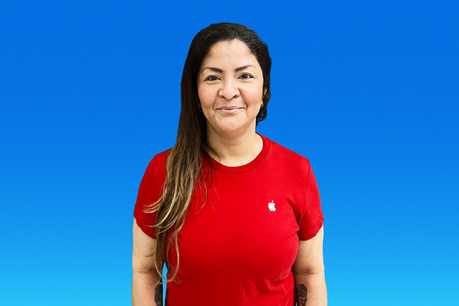 Sandra Maranhão, membre de l’équipe Apple Store. 