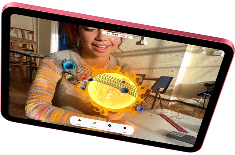 Prostredie rozšírenej reality v Merge Exploreri na iPade