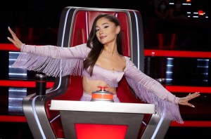 Ariana Grande on 'The Voice.'