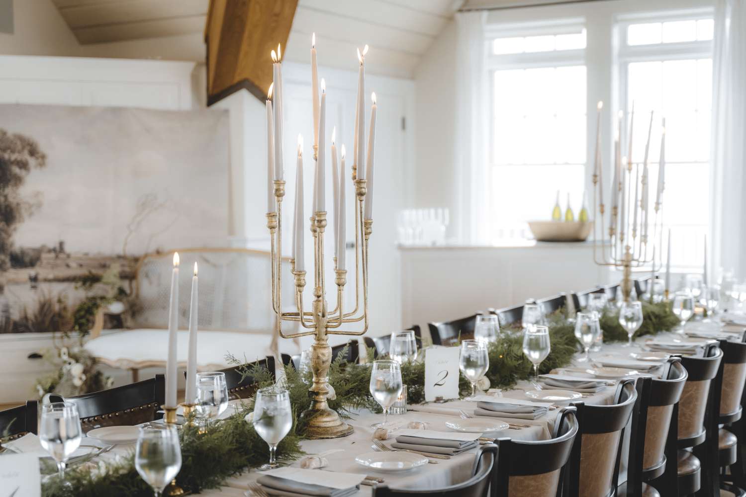 Plant and Candle Decor on Tabletops 