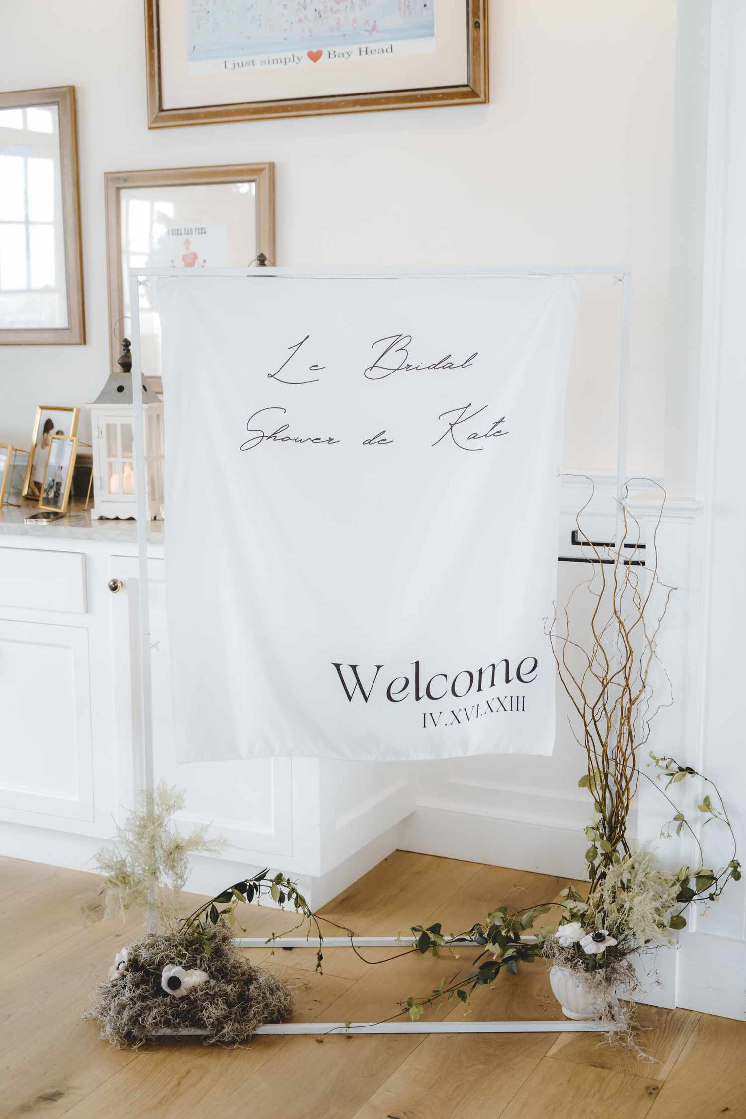 Minimal Bridal Shower Welcome Sign
