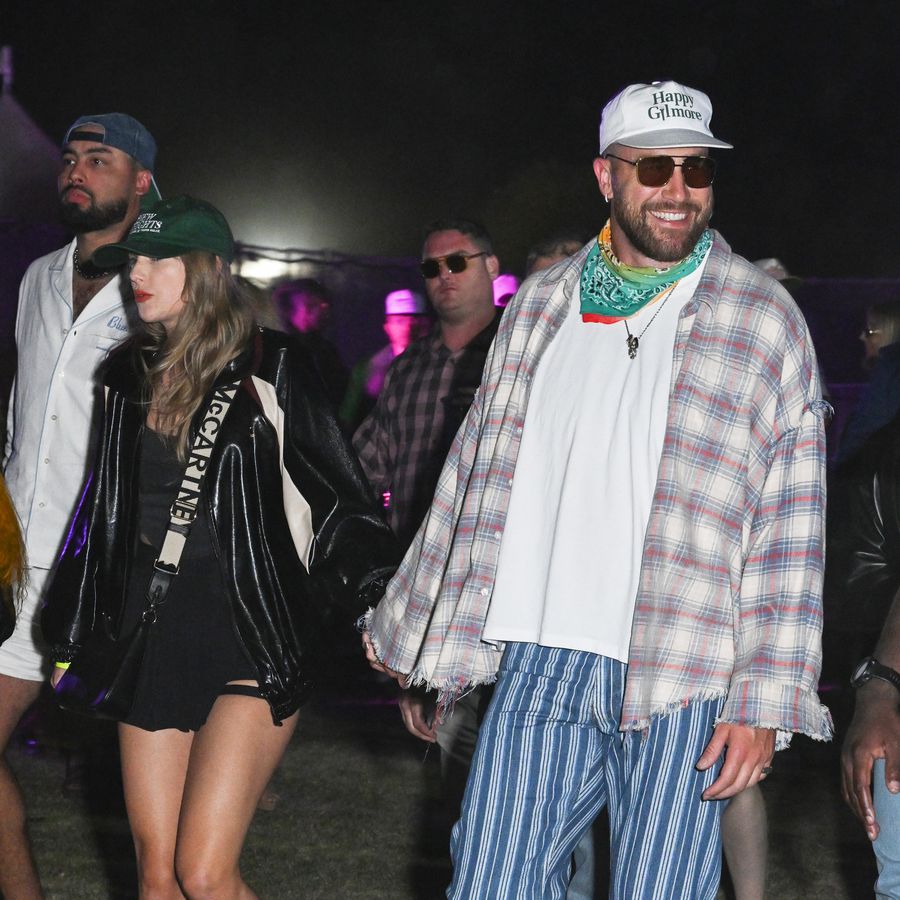 Taylor Swift and Travis Kelce Holding Hands at Coachella