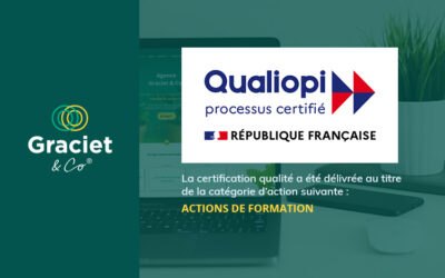 Graciet & Co : organisme de formation certifié Qualiopi en 2022 !