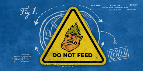 Patent Troll warning sign: Do Not Feed the Troll