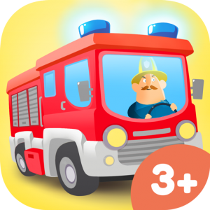 App Icon Little Fire Station – kids mobile game with firefighters and fire trucks