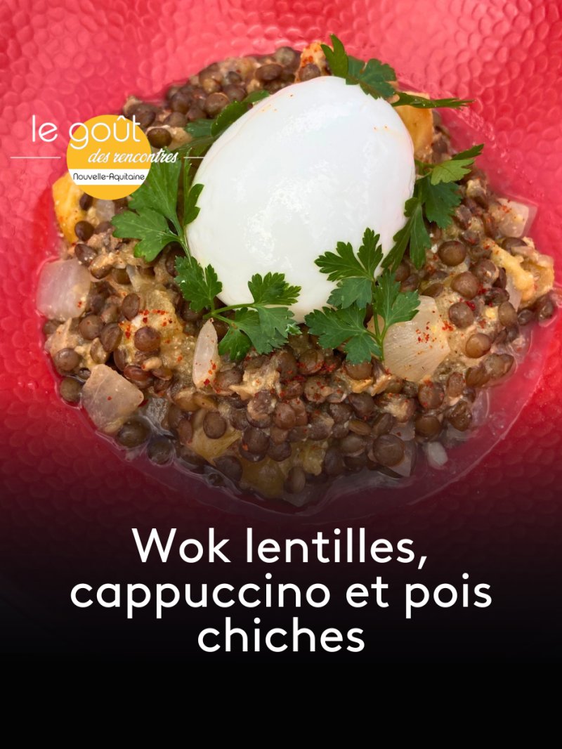 Wok lentilles, cappuccino et pois chiches - vidéo undefined - france.tv