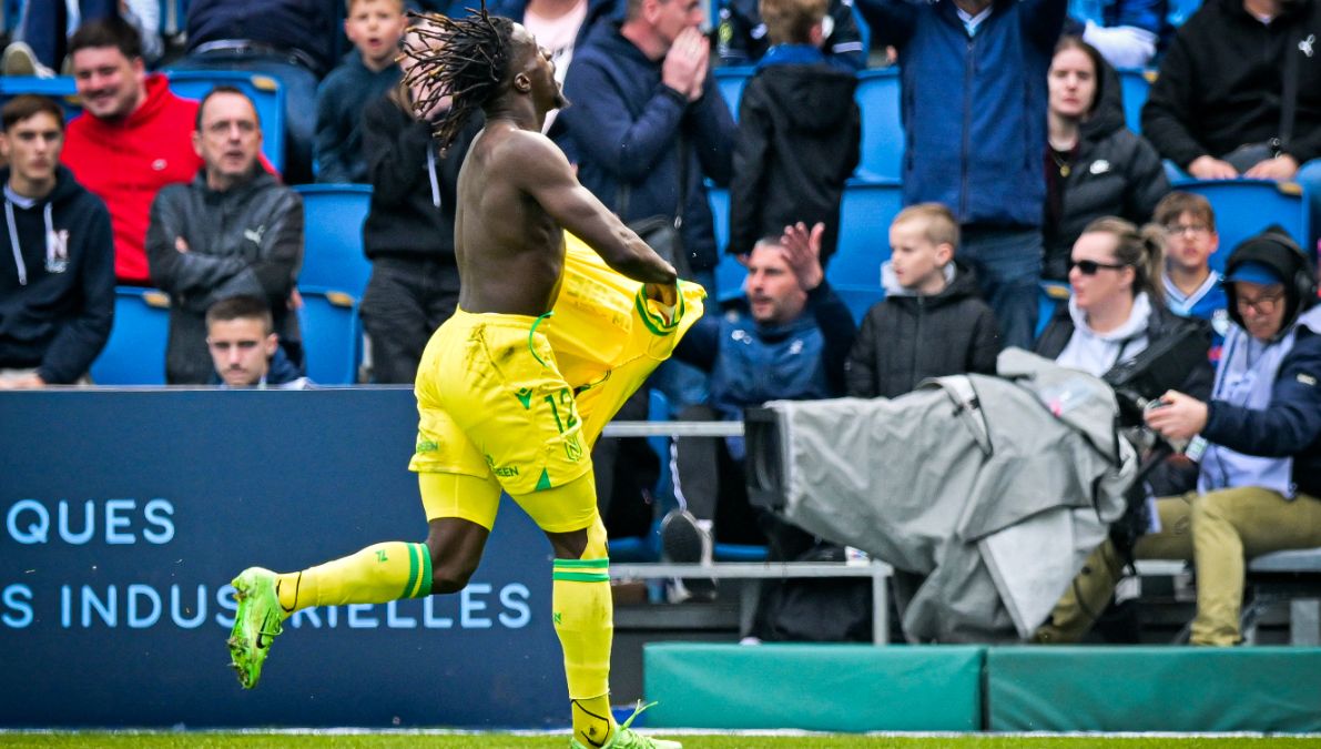 Kader Bamba a marqué son deuxième but de la saison, ce dimanche au Havre.