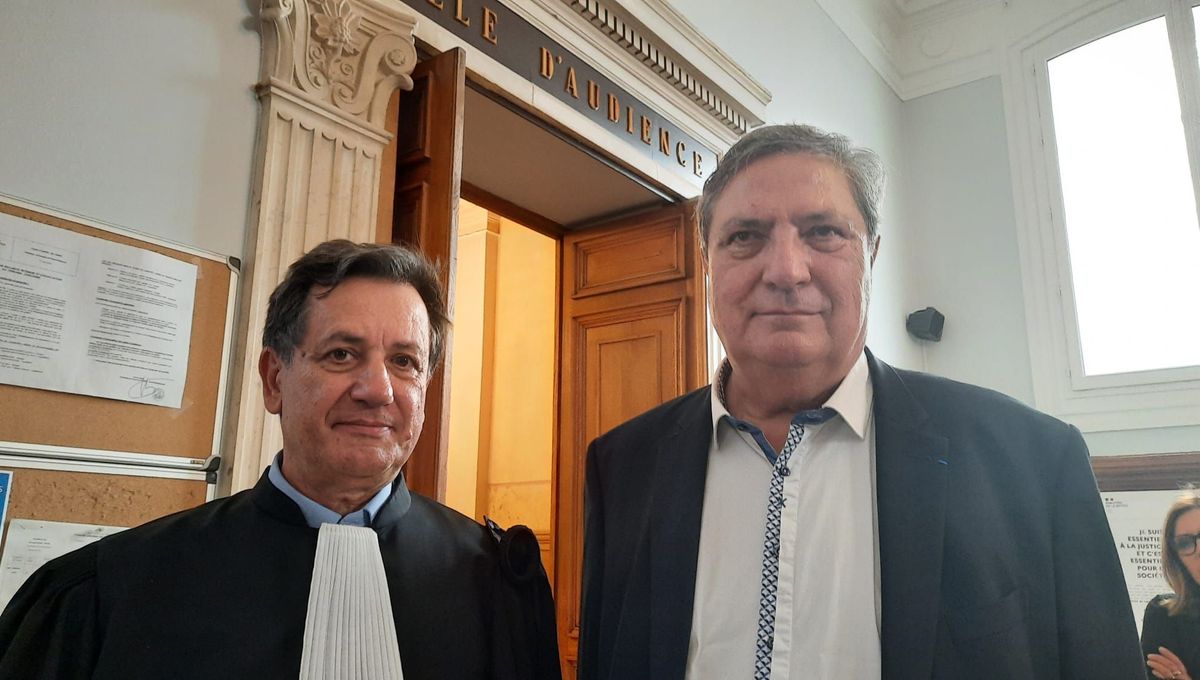 Me Didier Seban et son client Pierre Monnoir
