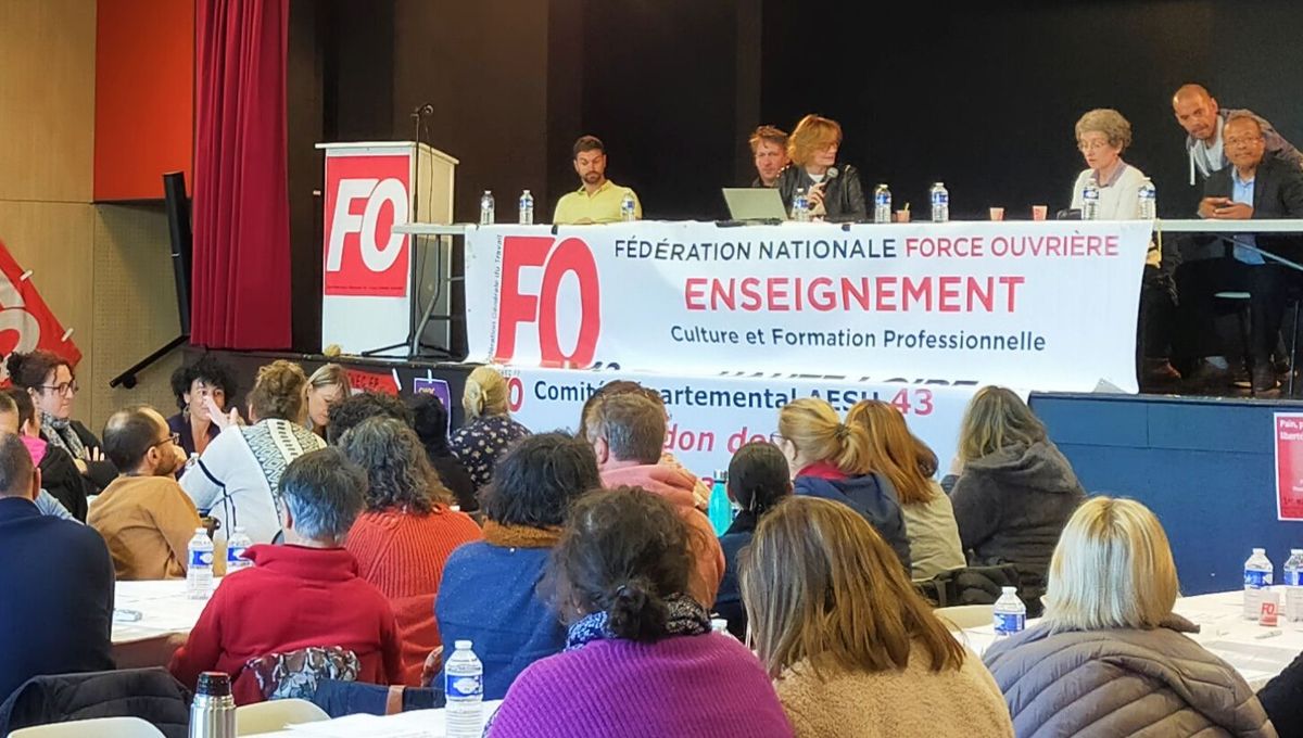 Une centaine d'enseignants, de chefs d'établissement ou de personnels éducatifs se sont réunis pour le congrès annuel FO de l'enseignement au Puy en Velay