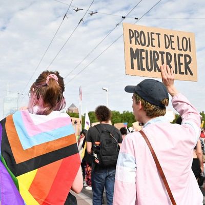 Manifestation contre la proposition de loi ce samedi à Lyon.