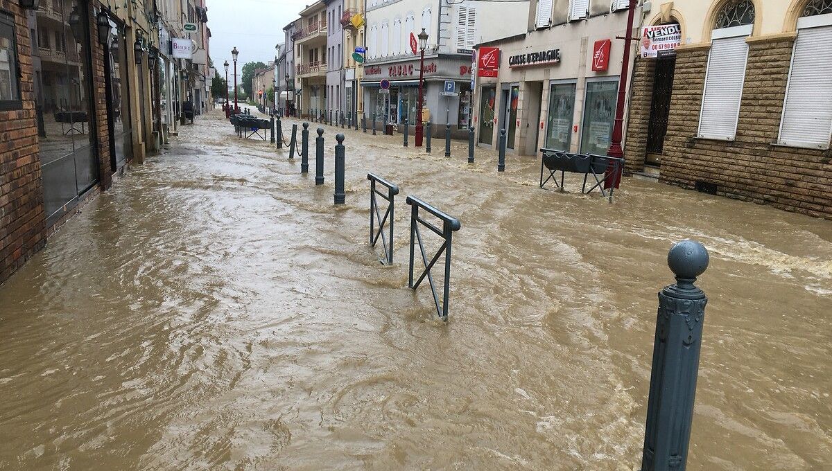 Inondations à Boulay en Moselle