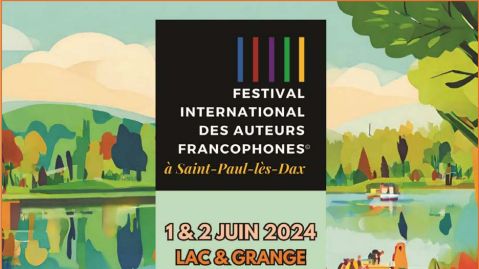 L'affiche du festival international des auteurs francophones de Saint-Paul-Lès-Dax