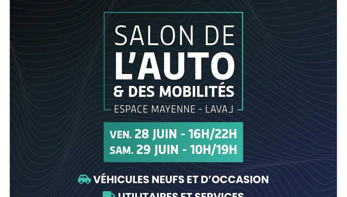 Affiche officiel du salon de l'Auto à Laval
