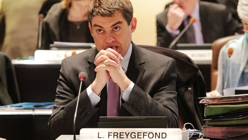Novembre 2013, Ludovic Freygefond en séance à la Communauté Urbaine de Bordeaux