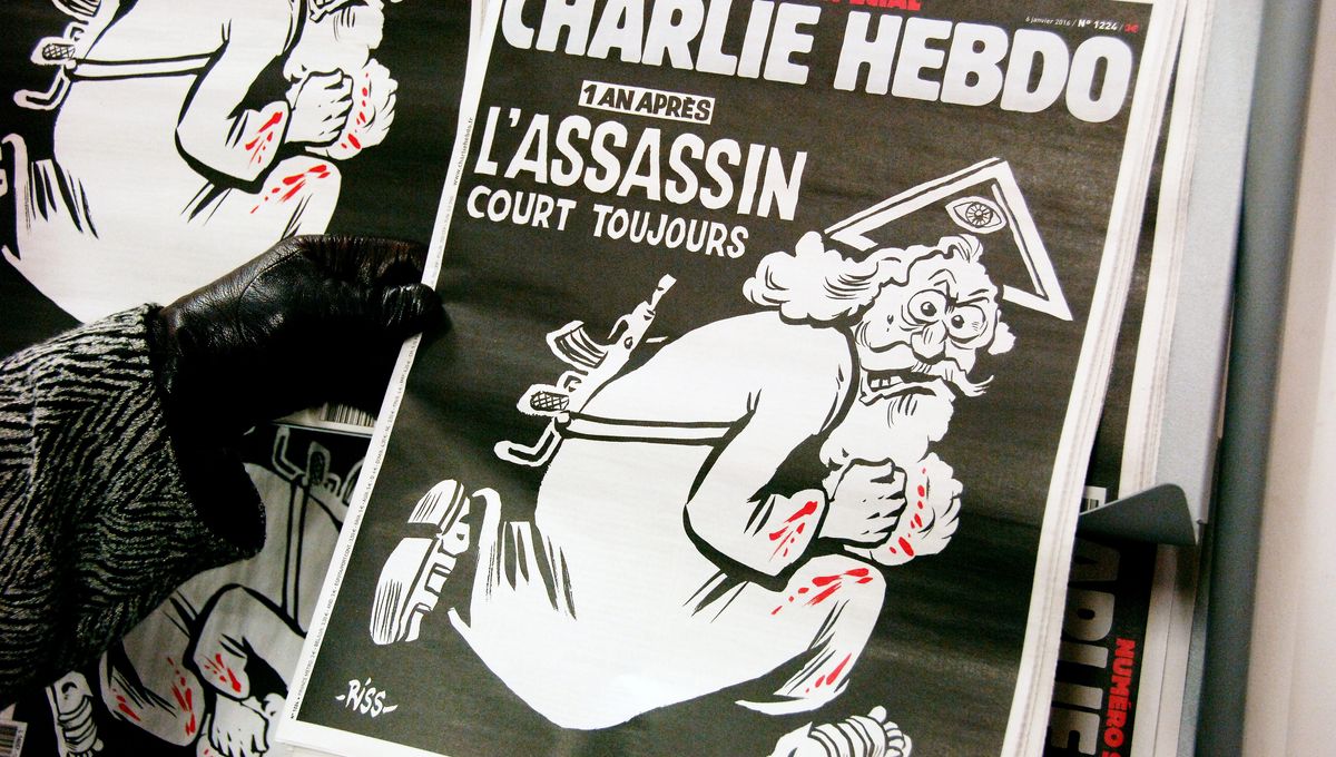 La une de Charlie Hebdo, un an après les attentats du 7 janvier