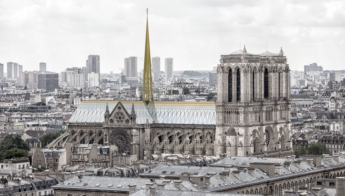 Le projet de reconstruction de la cathédrale Notre-Dame de Paris imaginé par un cabinet dijonnais