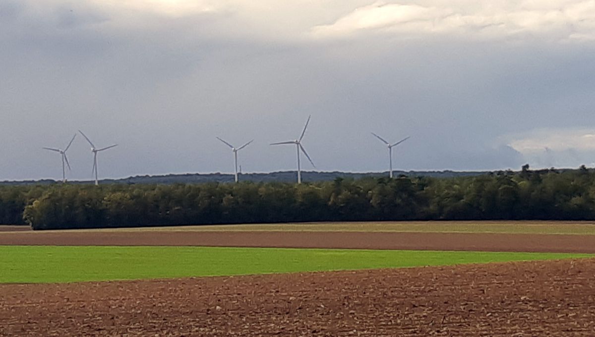 Les éoliennes ne passent pas inaperçues dans la vallée du Serein (Yonne). 