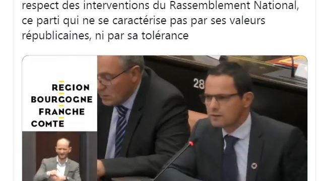 Le conseiller régional et sénateur PS Jérôme Durain a répliqué à Julien Odoul du Rassemblement National.