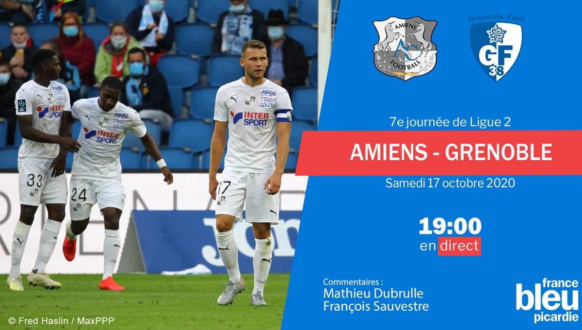 L'Amiens SC (17e) doit se relancer en Ligue 2 face à Grenoble (2e)