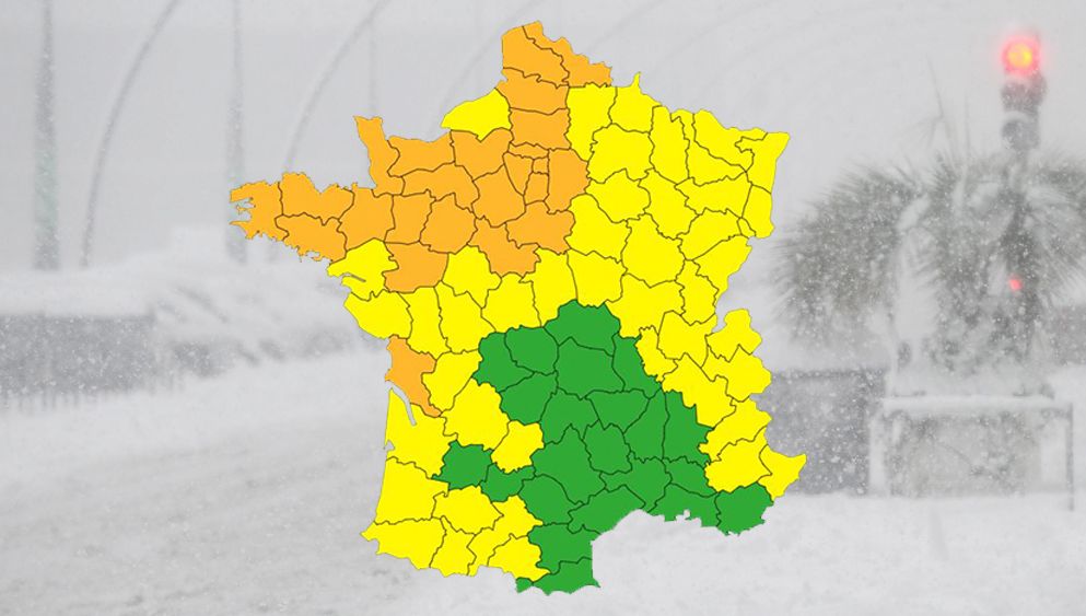 Météo France place la Manche en vigilance orange pour un épisode neigeux conséquent