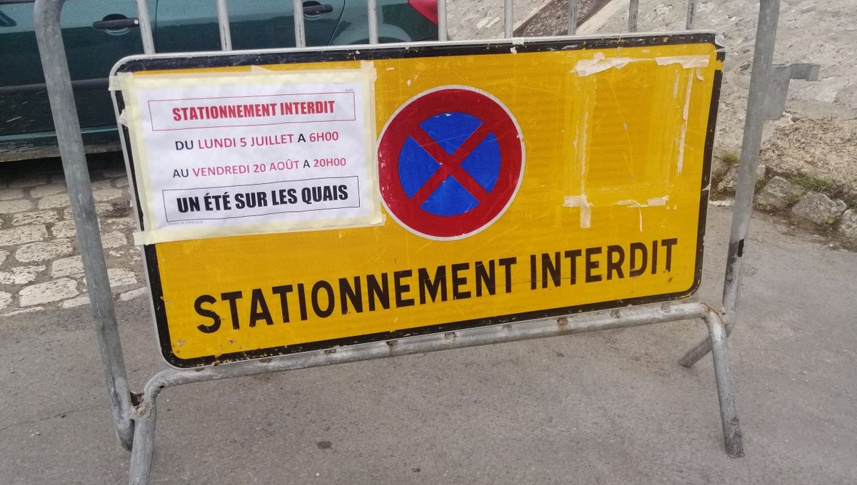 Le stationnement sera interdit sur les quais de Périgueux en bord d'Isle du lundi 5 juillet dès 6h jusqu'au vendredi 20 août à 20h